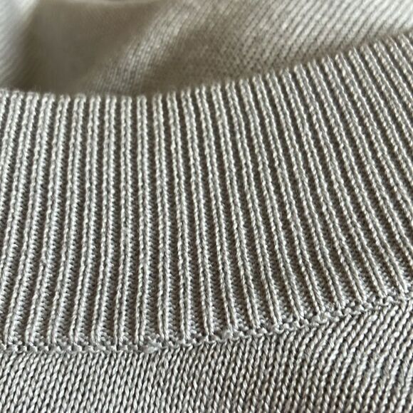 Pronto Uomo Light Gray Silk Blend Mens Size 3XL  Pullover TINY FLAW Short Sleeve - Picture 6 of 9